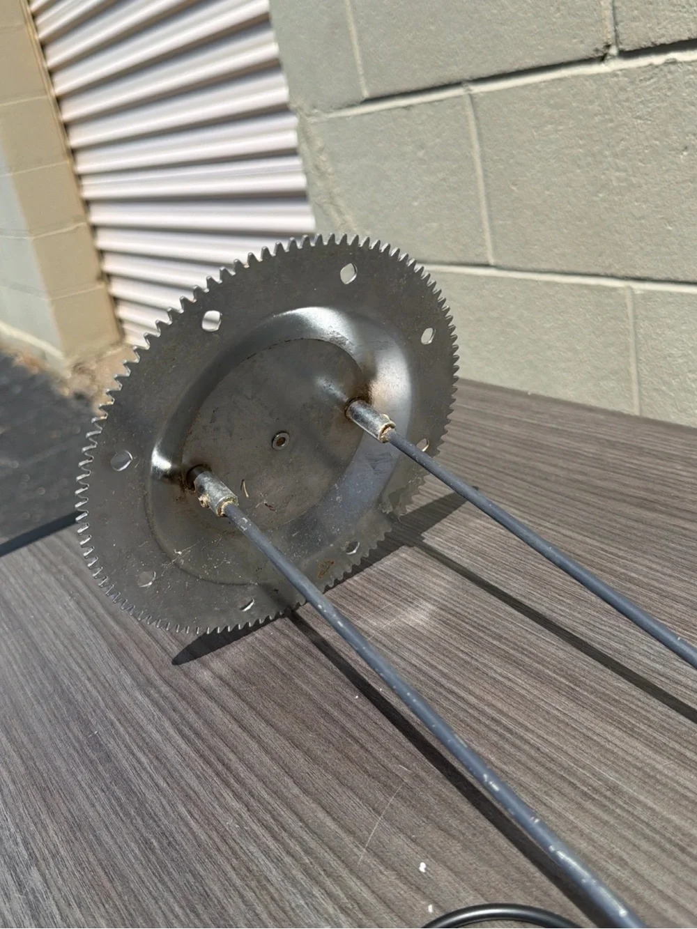 Ronco Showtime Rotisserie 5000 Gear Wheel and Spit Rod Assembly